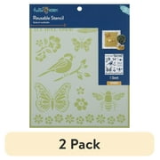 (2 pack) Hello Hobby Stencil Set, 8.5" x 9.5", 1 Piece, Love