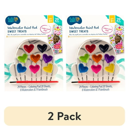 (2 pack) Hello Hobby Watercolor Paint Pad, Heart-Shaped Watercolors price history and forecast - Hello Hobby 209091HHRF-GEN