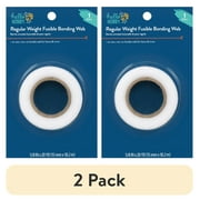 (2 pack) Hello Hobby White Regular Weight Iron-on Sewing Fusing Web, 20 Yards