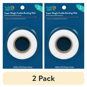 (2 pack) Hello Hobby White Super Weight Iron-on Sewing Fusing Web, 13 Yards