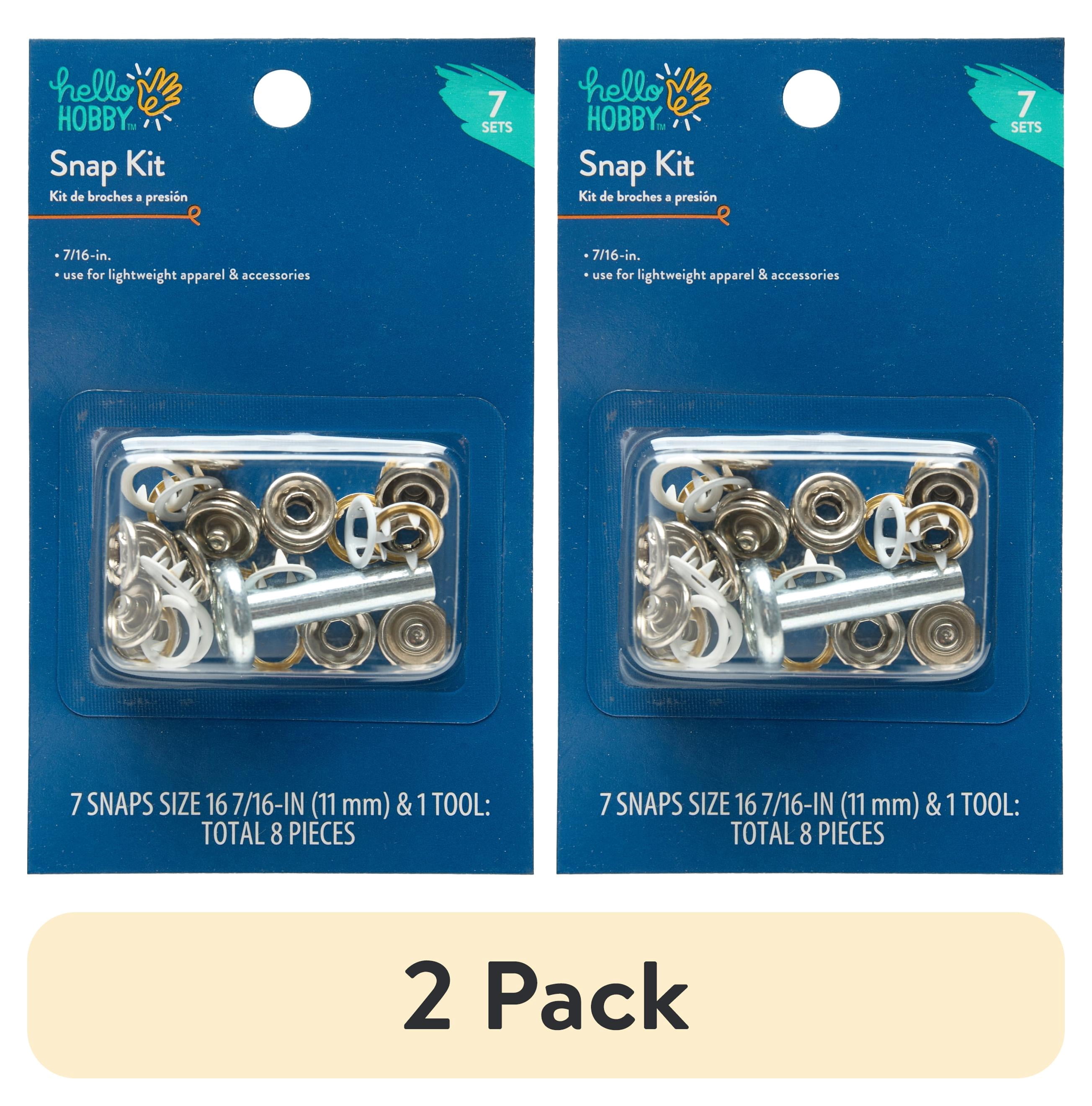 (2 pack) Hello Hobby Wht Snap Fastnrs