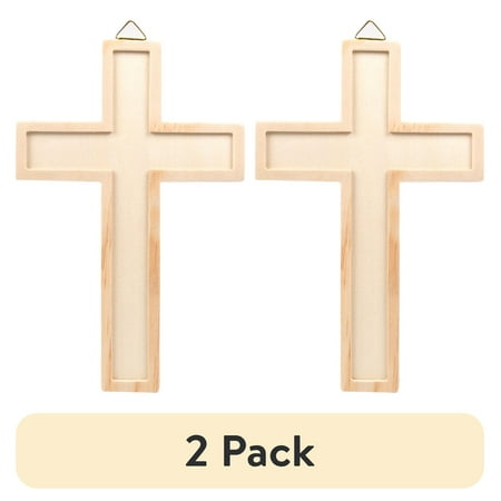 (2 pack) Hello Hobby Wood Cross, Boys and Girls, Child, Ages 3+