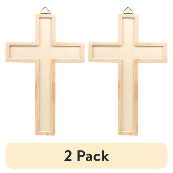 (2 pack) Hello Hobby Wood Cross, Boys and Girls, Child, Ages 3+