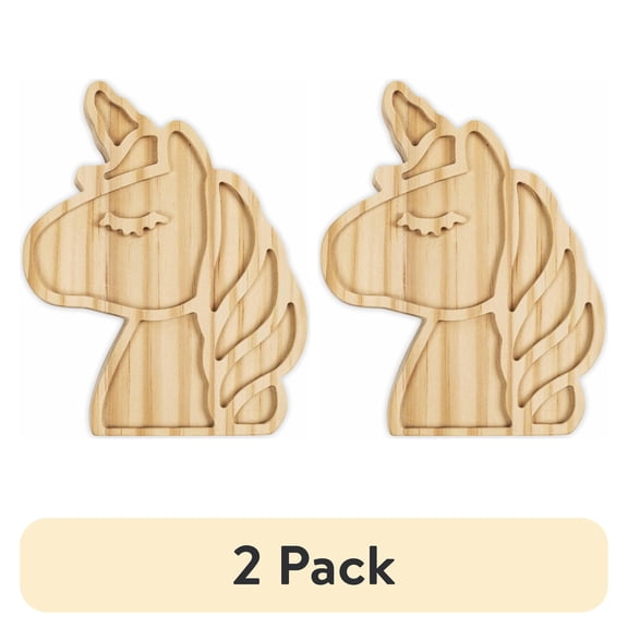 (2 pack) Hello Hobby Wooden Unicorn Craft Project
