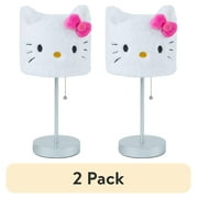 (2 pack) (2 pack) Hello Kitty Plush Table Lamp 15" H - Adorable Plush Light for Kids' Rooms