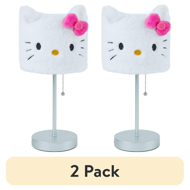 2 pack) Hello Kitty Plush Table Lamp 15