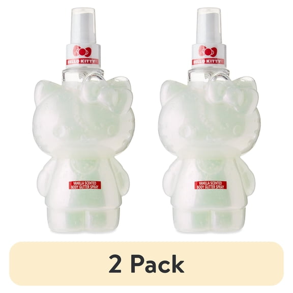 (2 pack) Hello Kitty Vanilla Scented Body Glitter Spray, Unisex, 9.13 fl oz