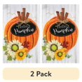 thumbnail image 1 of (2 pack) Hello Pumpkins Yard Flag 11.5in x 18in, 1 of 7