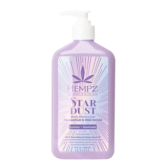 (2 pack) Hempz Star Dust Shimmer Body Moisturizing Lotion with Fruit & Orchid Scent, 17 fl oz.