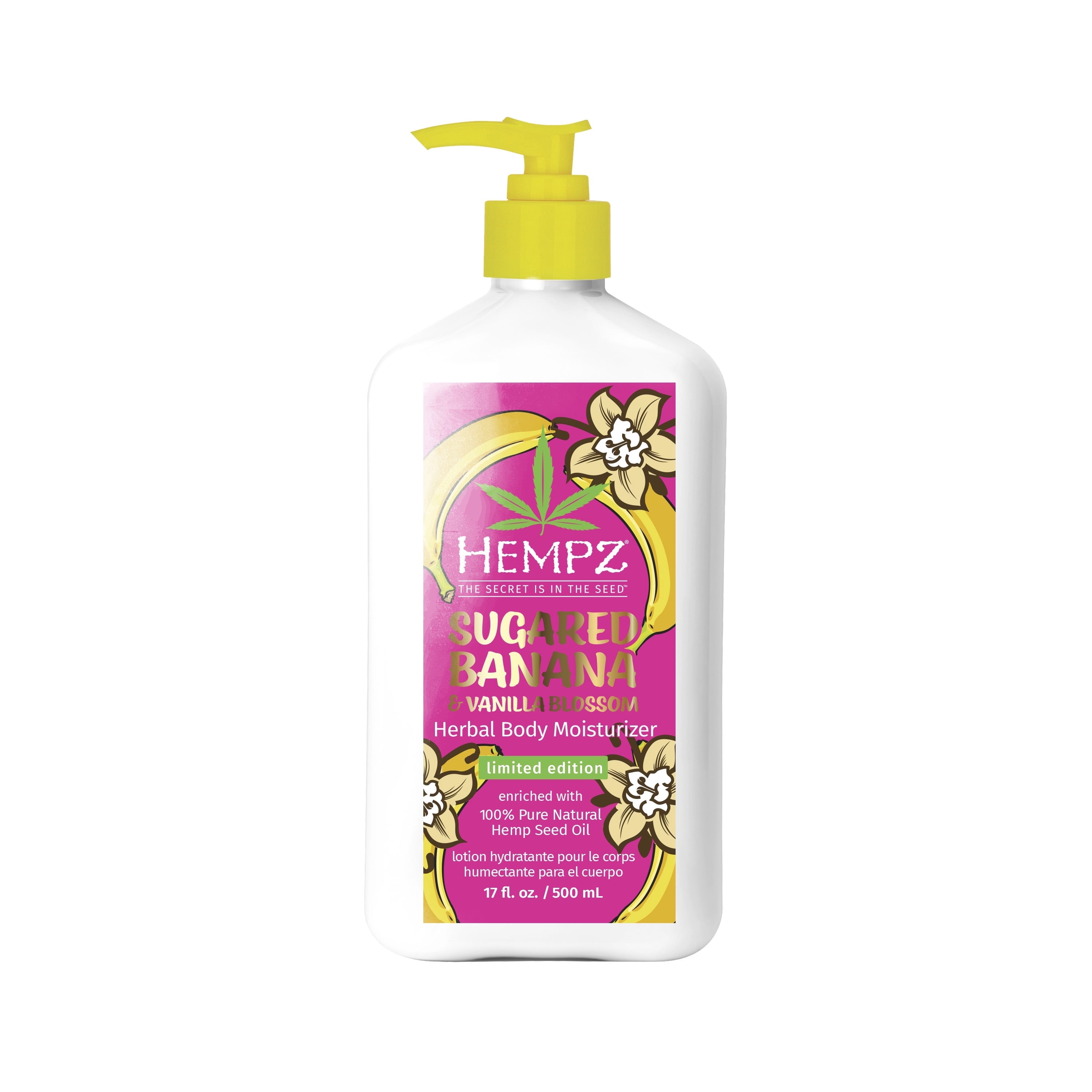 (2 pack) Hempz Sugared Banana & Vanilla Blossom Moisturizing Body Lotion 17 fl. oz