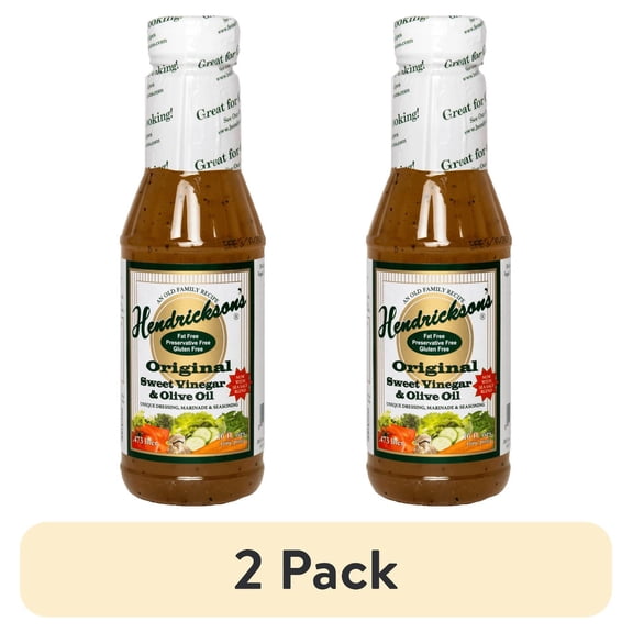 (2 pack) Hendrickson's Original Sweet Vinegar & Olive Oil Salad Dressing - 16 oz