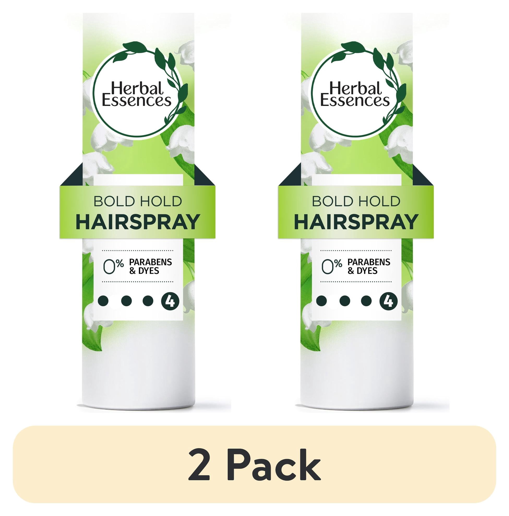 (2 pack) Herbal Essences Bold Hold Hairspray, Hair Spray for All Hair Types, 24-Hour Hold, 8 fl oz