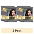 thumbnail image 1 of (2 pack) Herbishh Black Hair Color Shampoo for Gray Hair, 3-in-1 Dye Cleanse & Condition, Ammonia-Free, Long-Lasting Coverage, Easy to Use, Travel Pack, 30ml Each Sachet, Ideal for Men & Women, Pack of 20, 1 of 9