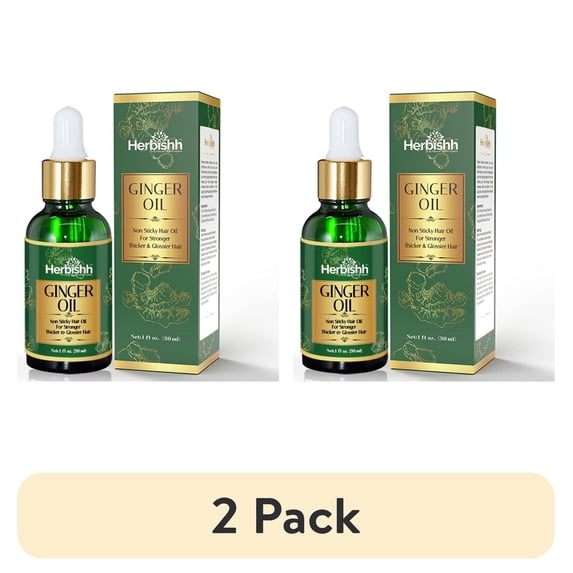 (2 pack) Herbishh Ginger Hair Oil-Non Sticky Hair Oil, 30ml