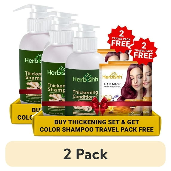 (2 pack) Herbishh Hair Shampoo and Conditioner Set for Hair | Suitable for All Type Hair | Sulphates & Parabens Free for Men and Women