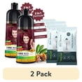 thumbnail image 1 of (2 pack) Herbishh Wine Red Hair Color Shampoo for Gray Hair with Pack 2 Hair colour stain remover, Hair Dye Shampoo 3 in 1, 100% Gray Coverage, Permanent Hair Color for Men & Women, Ammonia-free, 500 ml, 1 of 7