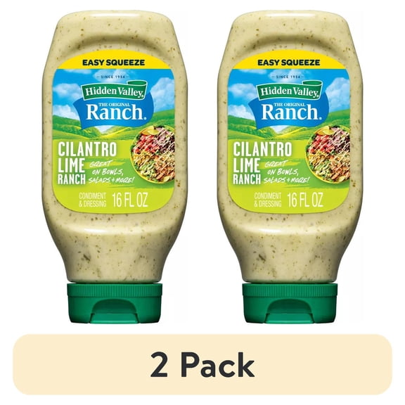 (2 pack) Hidden Valley Cilantro Lime Salad Dressing - 16oz