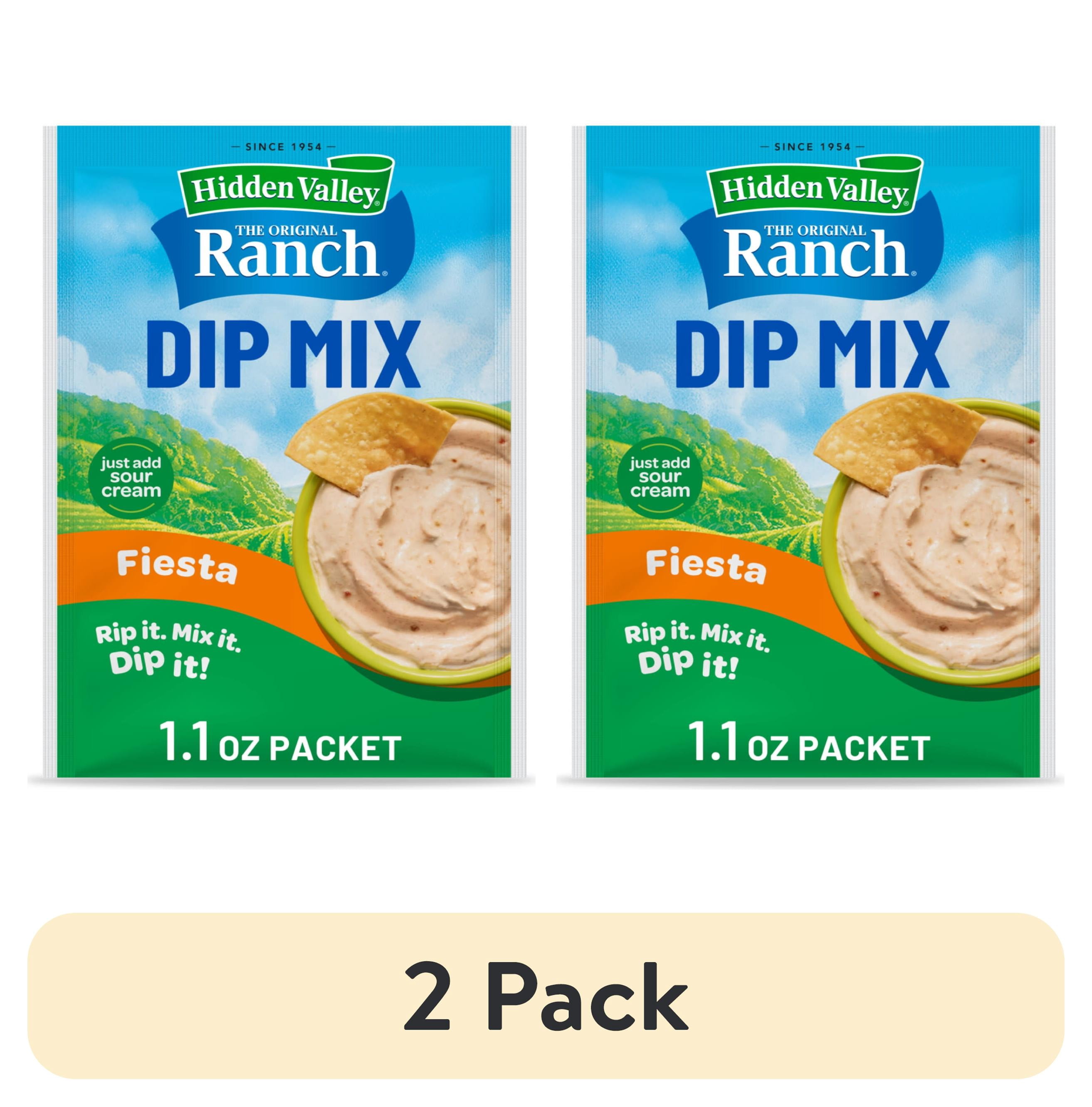 Food Packet Made In (2 pack) Hidden Valley Fiesta Ranch Dip Mix, 1.1 oz Packet - Walmart.com