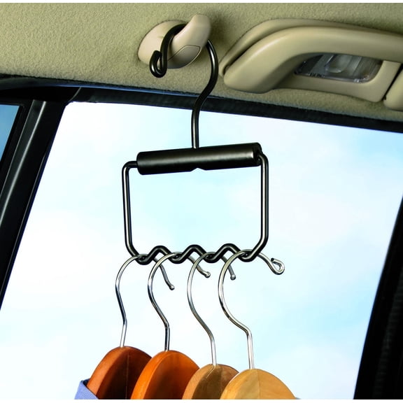(2 pack) High Road Car Hanger for Clothes - Solid Metal Hanger for Cars, SUVs and Trucks for Shirts and Dry Cleaning
