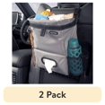 thumbnail image 1 of (2 pack) High Road Car Seat Back Organizer with Trash Bag, Tissue Holder and Side Pockets, 1 of 8