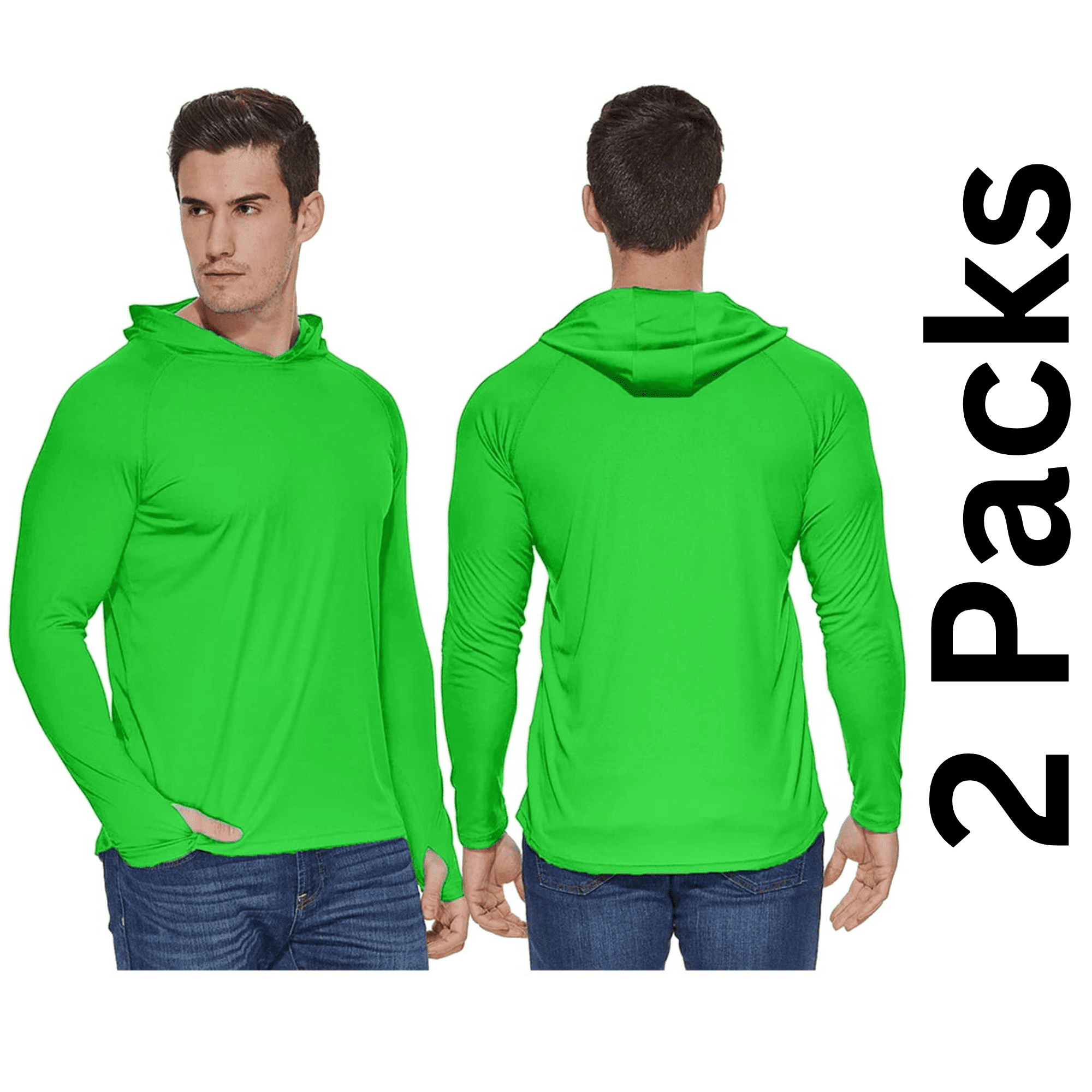 Generisch Sudadera Con Capucha Y Lunares Para Hombre, Verde