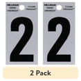 thumbnail image 1 of (2 pack) 5028553 2"" BLK/SLV #2 ADHV 1PC Hillman 2 in. Reflective Black Mylar Self-Adhesive Number 2 1 pc, 1 of 2