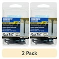 thumbnail image 1 of (2 pack) Hillman Concrete Screw Anchors, 3/16 x 1-3/4", Steel, Corrosion Resistant, Black, 12 sets, 1 of 9