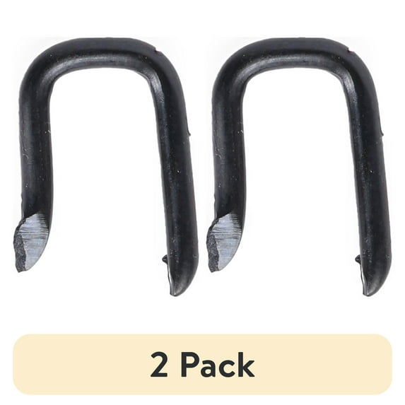 (2 pack) Hillman, Fas-n-Tite, Double Point Tacks, Black, #11 x 1/2", Steel