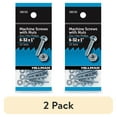 thumbnail image 1 of (2 pack) Hillman Machine Screws, #6 x 1", Steel, Zinc, Interior, Phillips, Silver, 13 sets, 1 of 9
