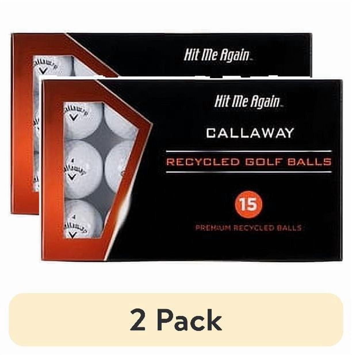 (2 pack) Hit Me Again Recycled Golf Balls, 15 Pack, Ionomer