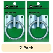 (2 pack) Hitch Ring with Plate, Zinc, Steel, Peerless Chain Company, #4716638