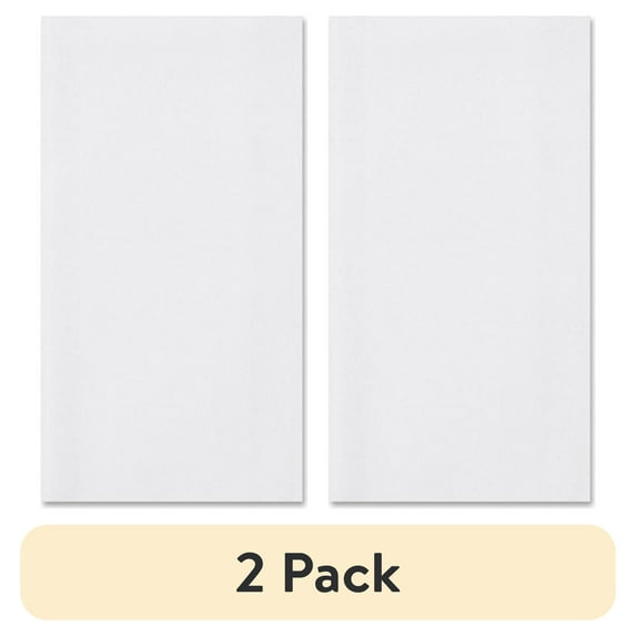 (2 pack) Hoffmaster Linen-Like Guest Towels, 12 x 17, White, 125 Towels/Pack, 4 Packs/Carton -HFM856499