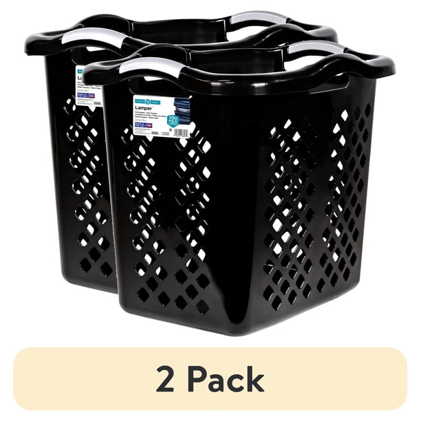 1 pack) Home Logic 2 Bushel Lamper Plastic Laundry Basket with