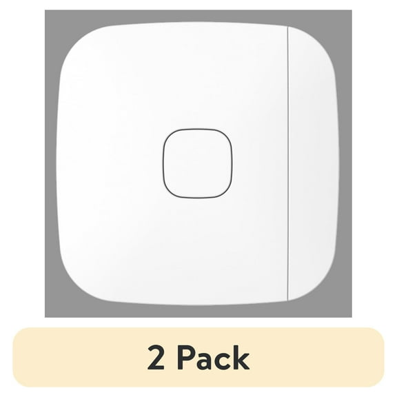 (2 pack) Homezone Wi-Fi Smart Wireless Window/Door Alarm Sensor, White, 1 Alarm Included