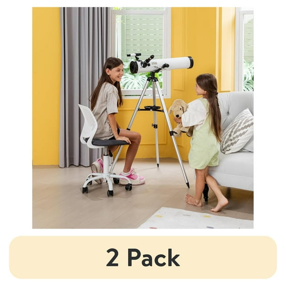 (2 pack) Homy Casa Desk Chair, Height Adjustable Small Study Computer Task Chair for Student ren Teens with Wheels, Gray