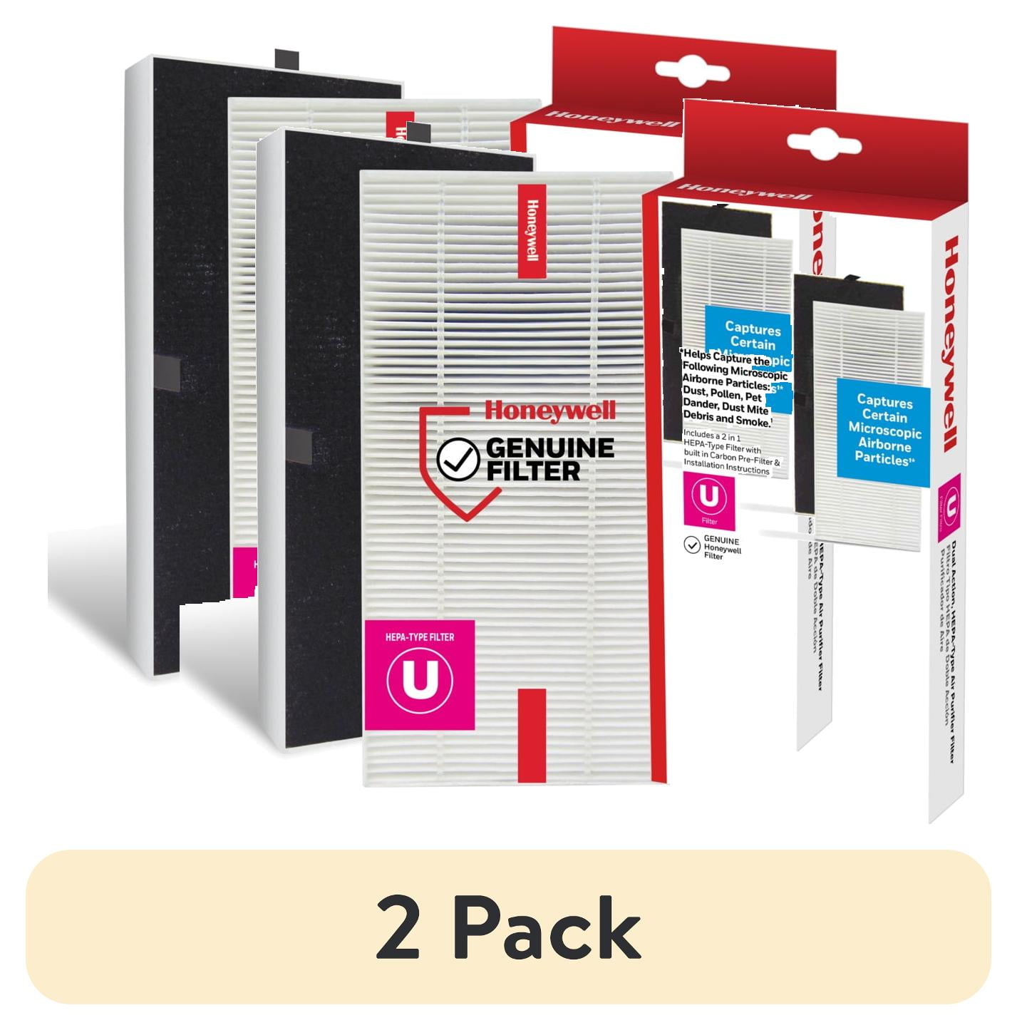 (2 pack) Honeywell U HEPA-Type Replacement Filter for HHT270 and HHT290 Series Air Purifiers