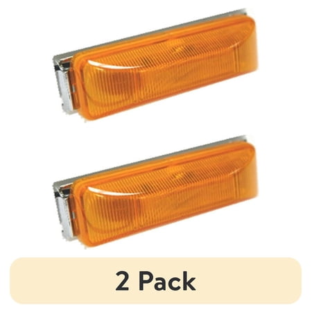 (2 pack) Hopkins Towing Solutions LED 4in Sealed Running Board - Clearance Marker Light, Amber, CW1531A