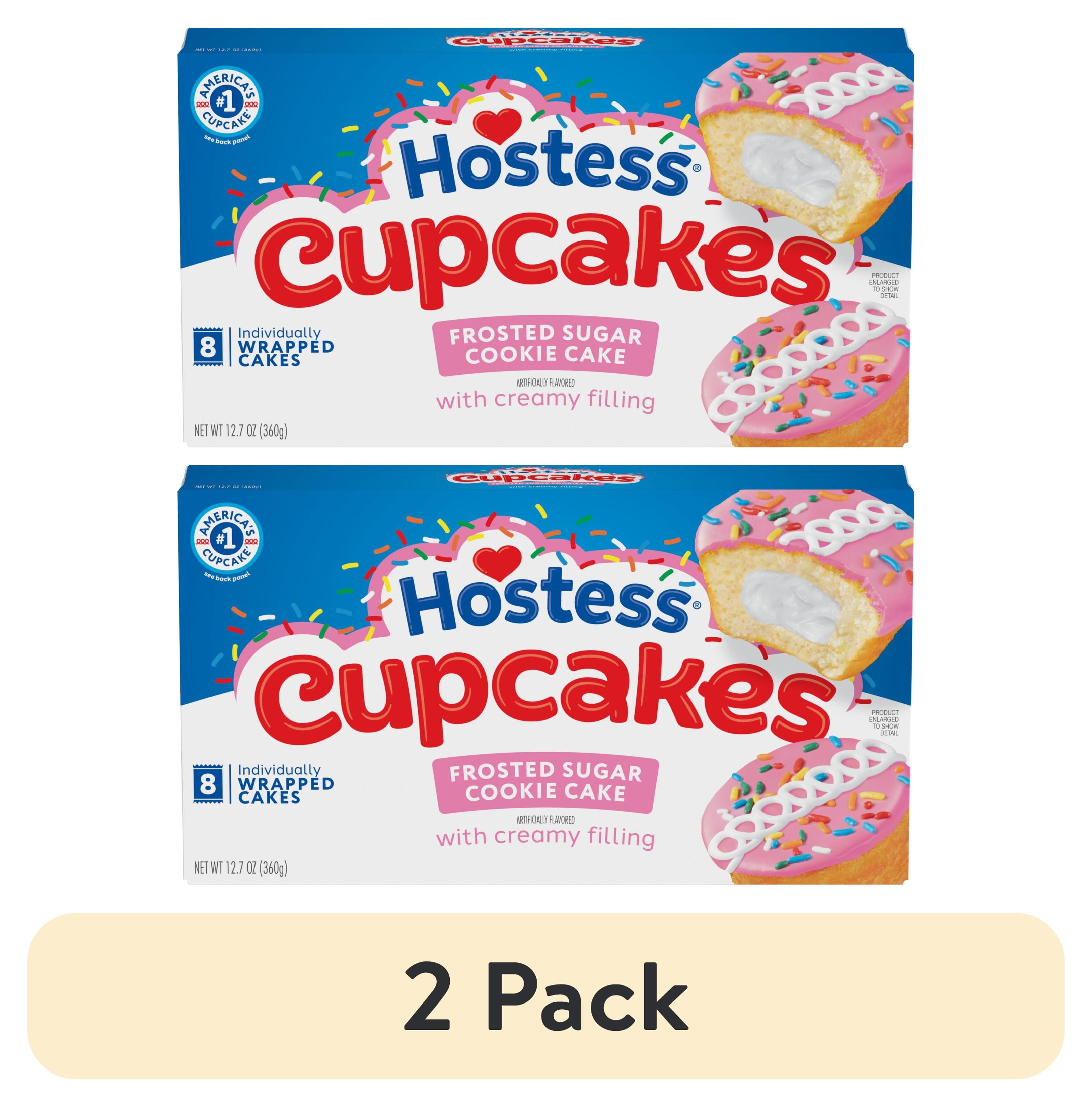 2 pack) Hostess Cupcakes, Frosted Sugar Cookie Artificially
