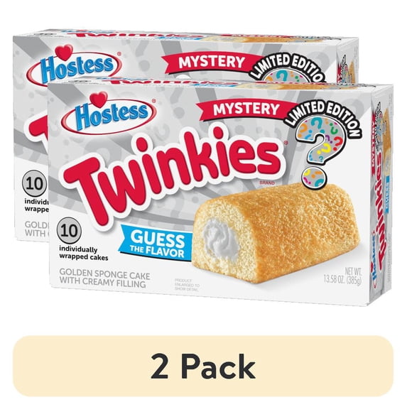 (2 pack) Hostess Mystery Flavor Twinkies, 13.58 oz (10 Count)