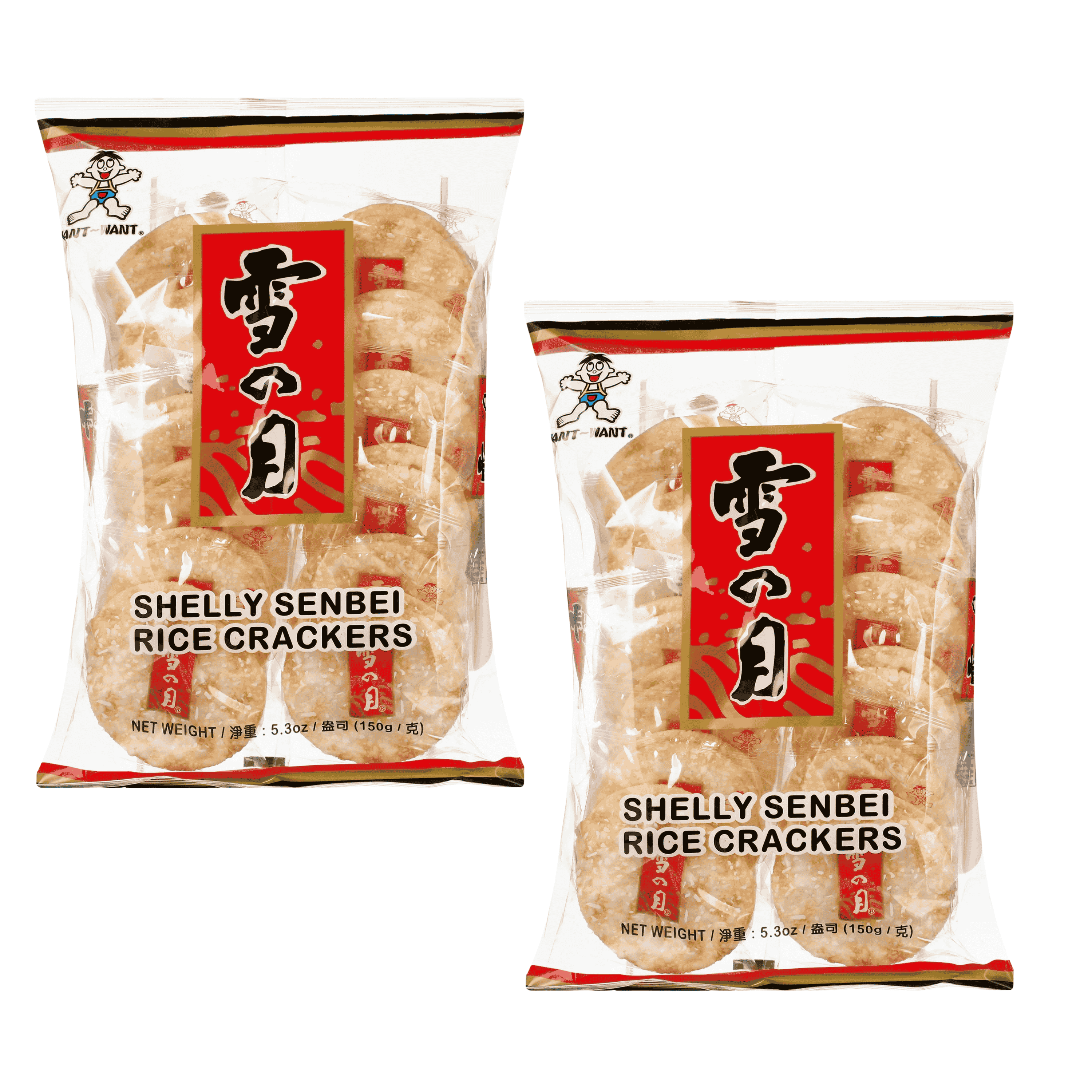 2 pack) Hot Kid Shelly Senbei Japanese Style Rice Crackers