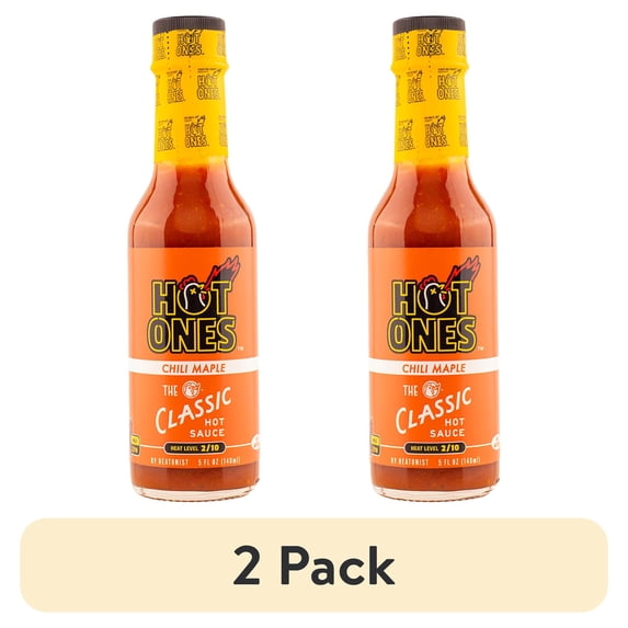 (2 pack) Hot Ones | The Classic Chili Maple Hot Sauce 5oz