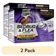 (2 pack) Hot Shot BedBug and Flea Fogger, Inhibits Flea Reinfestation, 2 oz., 3 Count