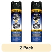 (2 pack) Hot Shot Flying Insect Killer Aerosol Spray, Clean Fresh Scent, 18.75 Ounces