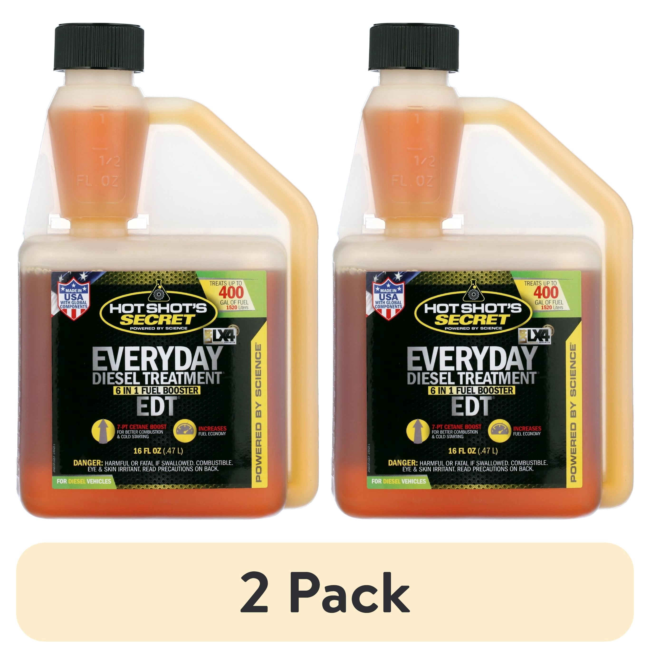 (2 pack) Hot Shot's Secret Everyday Diesel Treatment 16 oz. Squeeze ...
