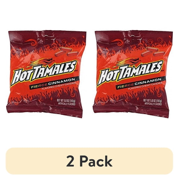 (2 pack) Hot Tamales Peg Candy Bar, 5 Oz.