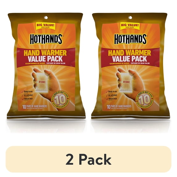 (2 pack) HotHands 10 Hour Hand Warmer | 10 Pair Pack