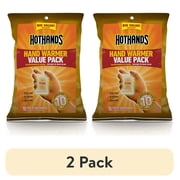 (2 pack) HotHands Hand Warmers 10 Pair Value Pack - Up to 10 Hours of Heat per Pair