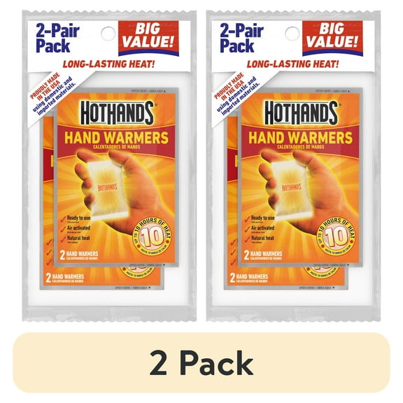 (2 pack) HotHands Hand Warmers, 2 Pair Pack