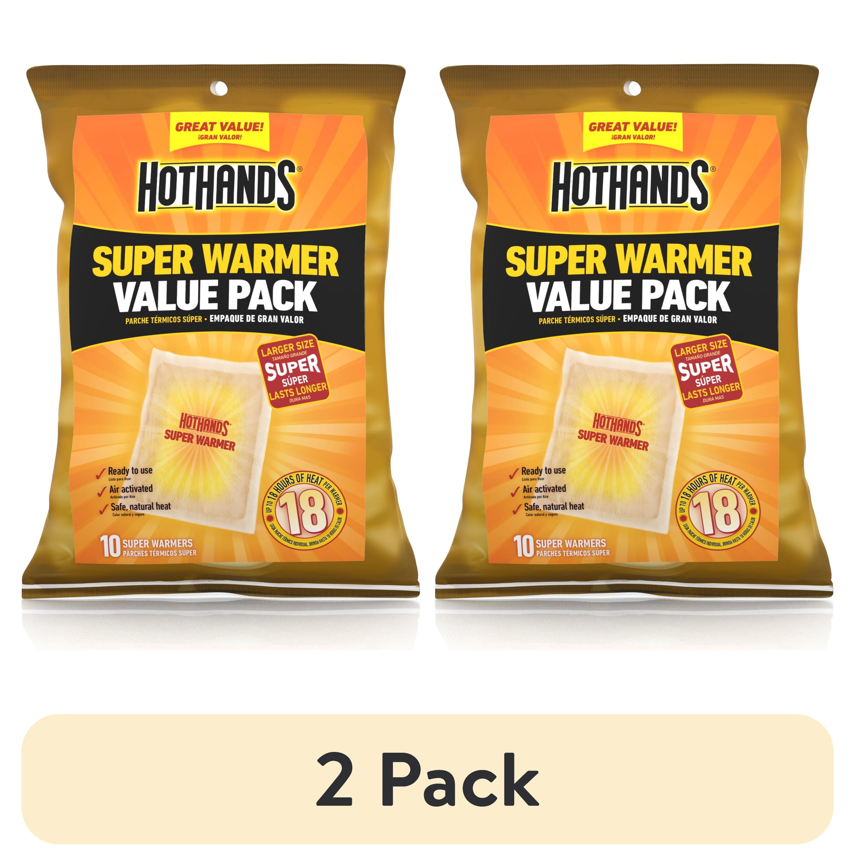 (2 pack) HotHands Large Body & Hand Super Warmers, 10-Pack