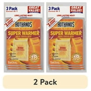 2 pack HotHands Large Body & Hand Super Warmers, 3-Pack